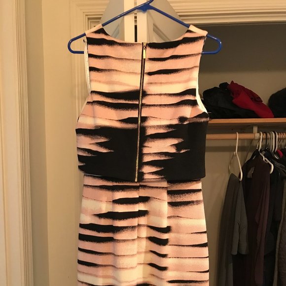 Ivanka Trump Striped Popover Sheath Dress - Picture 2 of 3